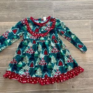 Matilda Jane Red and Green Holiday Dress